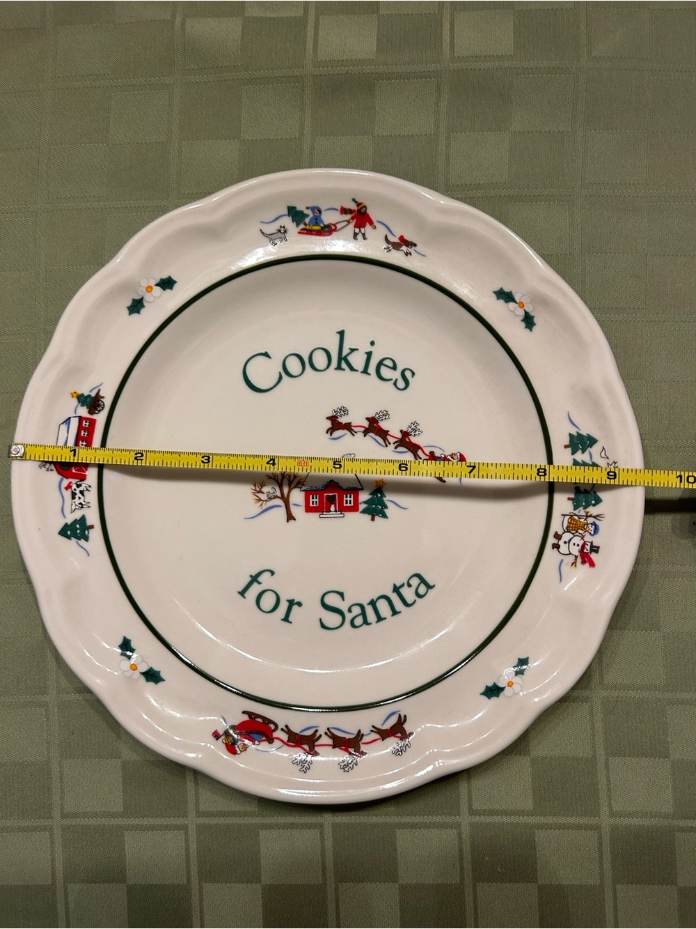 Pfaltzgraff Cookies for Santa plate - Picture 3 of 3